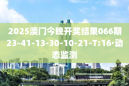 2025澳门今晚开奖结果066期23-41-13-30-10-21-T:16·动态监测