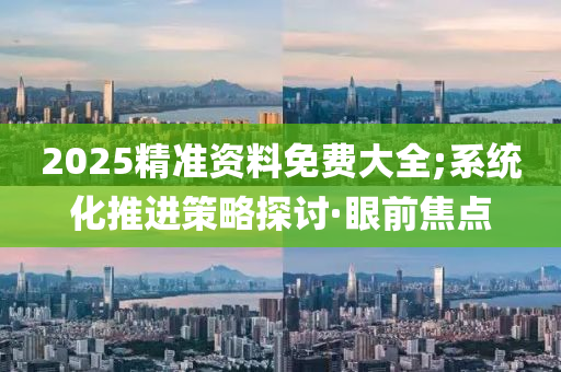 2025精准资料免费大全;系统化推进策略探讨·眼前焦点