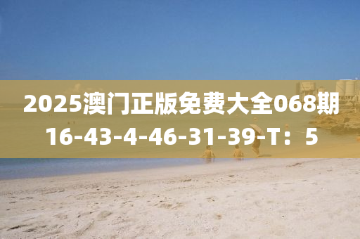 2025澳门正版免费大全068期16-43-4-46-31-39-T：5
