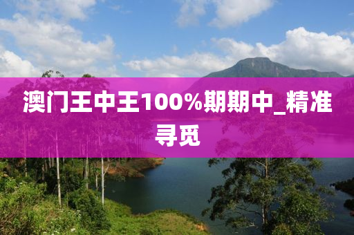 澳门王中王100%期期中_精准寻觅