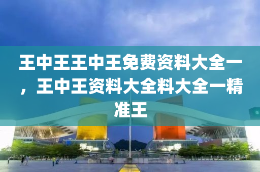 王中王王中王免费资料大全一，王中王资料大全料大全一精准王