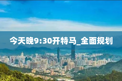 今天晚9:30开特马_全面规划