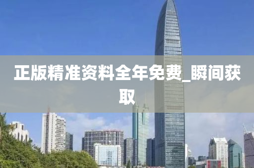 正版精准资料全年免费_瞬间获取