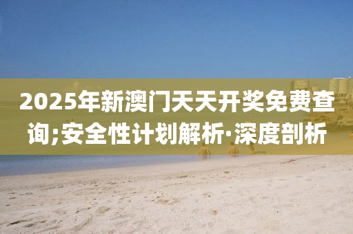 2025年新澳门天天开奖免费查询;安全性计划解析·深度剖析