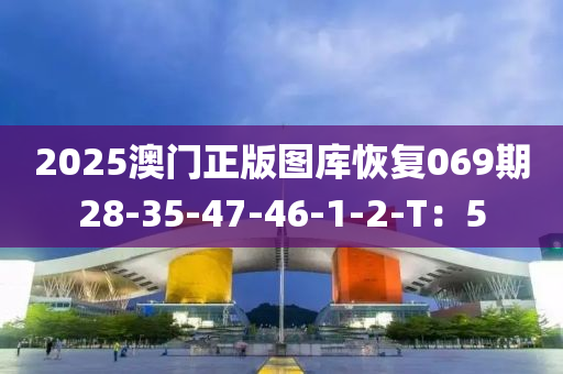 2025澳门正版图库恢复069期28-35-47-46-1-2-T：5