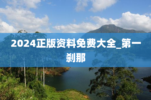 2024正版资料免费大全_第一刹那