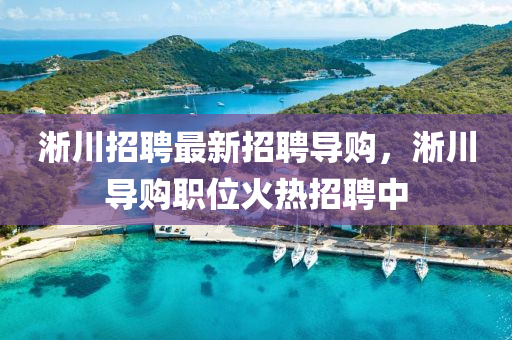 淅川招聘最新招聘导购，淅川导购职位火热招聘中