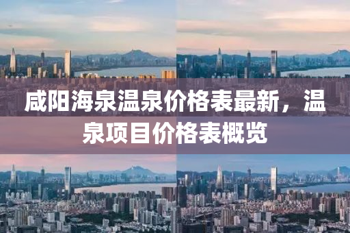 咸阳海泉温泉价格表最新，温泉项目价格表概览