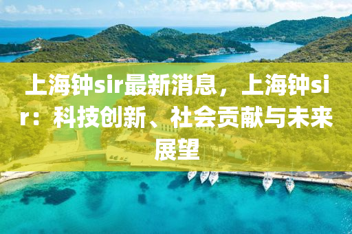 上海钟sir最新消息，上海钟sir：科技创新、社会贡献与未来展望