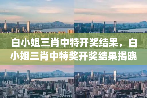 白小姐三肖中特开奖结果，白小姐三肖中特奖开奖结果揭晓