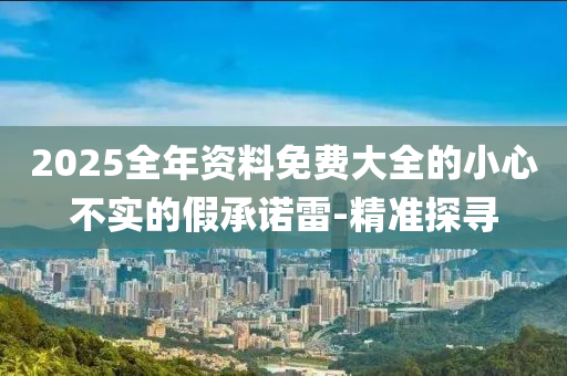 2025全年资料免费大全的小心不实的假承诺雷-精准探寻