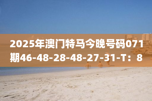 2025年澳门特马今晚号码071期46-48-28-48-27-31-T：8