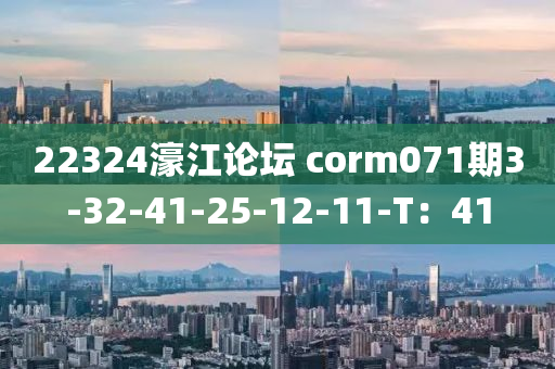 22324濠江论坛 corm071期3-32-41-25-12-11-T：41