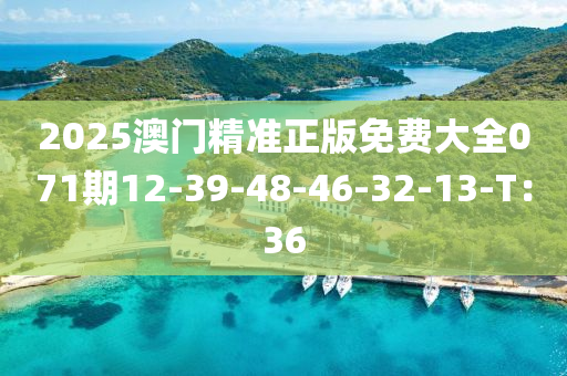 2025澳门精准正版免费大全071期12-39-48-46-32-13-T：36
