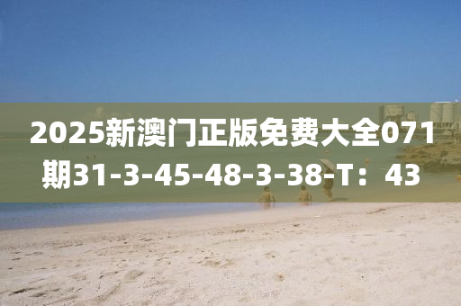 2025新澳门正版免费大全071期31-3-45-48-3-38-T：43