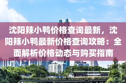 沈阳辣小鸭价格查询最新，沈阳辣小鸭最新价格查询攻略：全面解析价格动态与购买指南