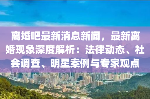 离婚吧最新消息新闻，最新离婚现象深度解析：法律动态、社会调查、明星案例与专家观点