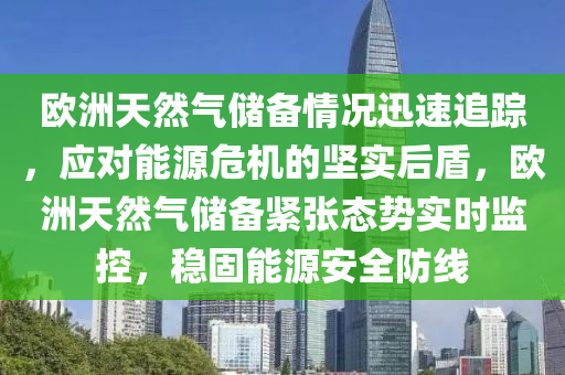 欧洲天然气储备情况迅速追踪，应对能源危机的坚实后盾，欧洲天然气储备紧张态势实时监控，稳固能源安全防线