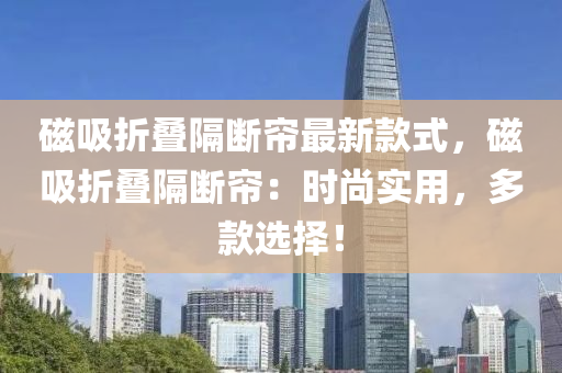 磁吸折叠隔断帘最新款式，磁吸折叠隔断帘：时尚实用，多款选择！