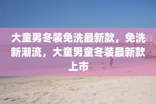大童男冬装免洗最新款，免洗新潮流，大童男童冬装最新款上市