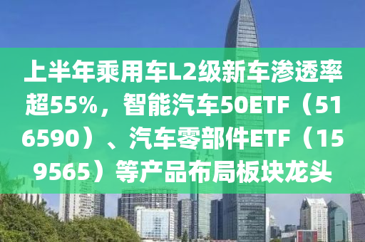 上半年乘用车L2级新车渗透率超55%，智能汽车50ETF（516590）、汽车零部件ETF（159565）等产品布局板块龙头