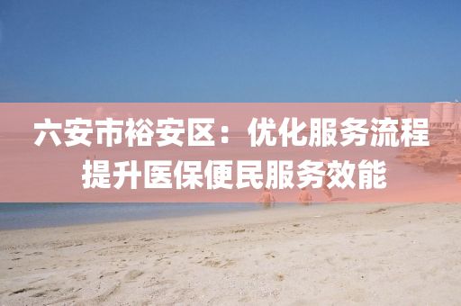 六安市裕安区：优化服务流程 提升医保便民服务效能
