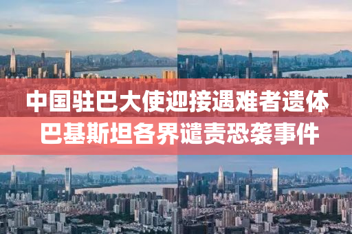 中国驻巴大使迎接遇难者遗体 巴基斯坦各界谴责恐袭事件