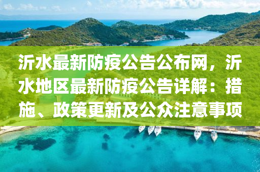 沂水最新防疫公告公布网，沂水地区最新防疫公告详解：措施、政策更新及公众注意事项