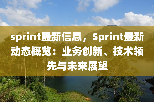 sprint最新信息，Sprint最新动态概览：业务创新、技术领先与未来展望