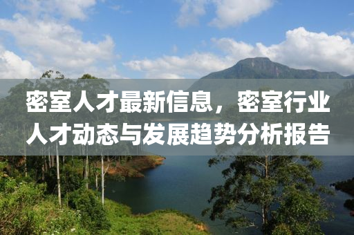 密室人才最新信息，密室行业人才动态与发展趋势分析报告
