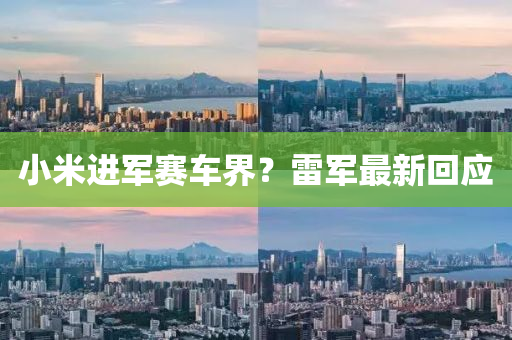 小米进军赛车界？雷军最新回应