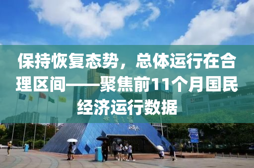 保持恢复态势，总体运行在合理区间——聚焦前11个月国民经济运行数据