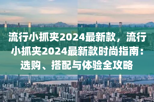 流行小抓夹2024最新款，流行小抓夹2024最新款时尚指南：选购、搭配与体验全攻略