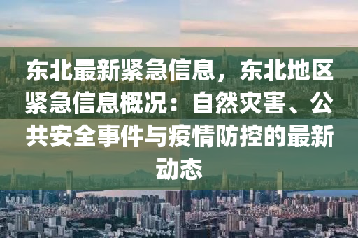 东北最新紧急信息，东北地区紧急信息概况：自然灾害、公共安全事件与疫情防控的最新动态