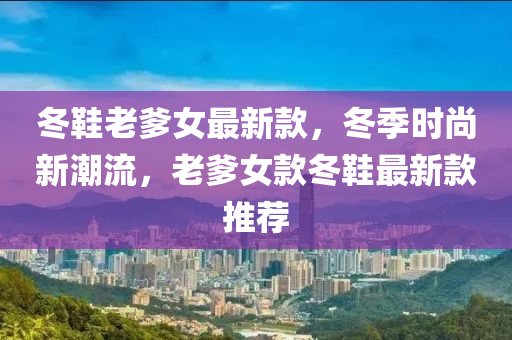 冬鞋老爹女最新款，冬季时尚新潮流，老爹女款冬鞋最新款推荐