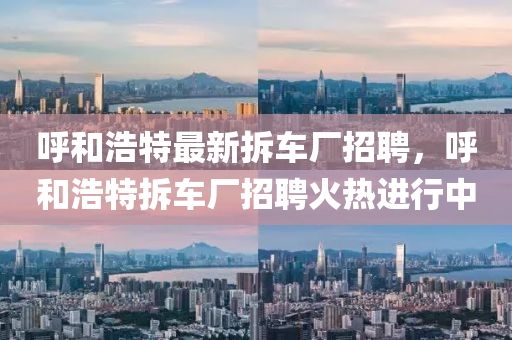 呼和浩特最新拆车厂招聘，呼和浩特拆车厂招聘火热进行中