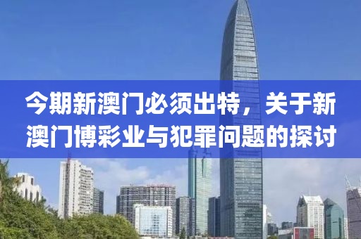 今期新澳门必须出特，关于新澳门博彩业与犯罪问题的探讨