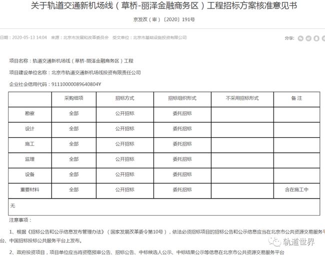 【关于北京新机场工程可行性研究报告的批复(发改基础[2014]2614号)】
